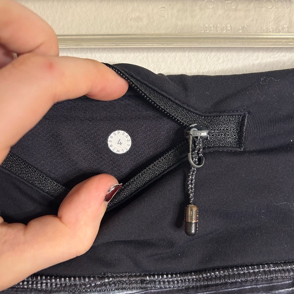 Lululemon Athletica Black and Gray Athletic Shorts - Picture 4 of 5